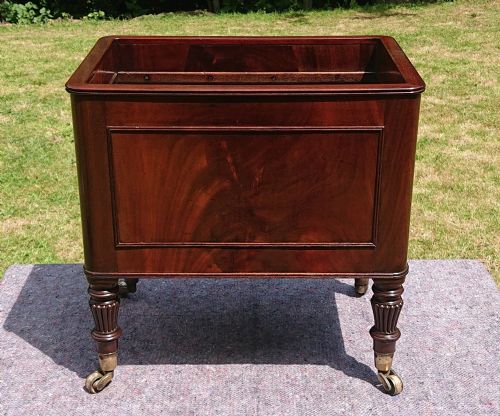 EARLY 19TH CENTURY REGENCY MAHOGANY WINE COOLER CELLARETTE ATTRIBUTED TO GILLOWS OF LANCASTER AND LONDON - ADDITIONAL PHOTO 5