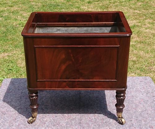 EARLY 19TH CENTURY REGENCY MAHOGANY WINE COOLER CELLARETTE ATTRIBUTED TO GILLOWS OF LANCASTER AND LONDON - ADDITIONAL PHOTO 6