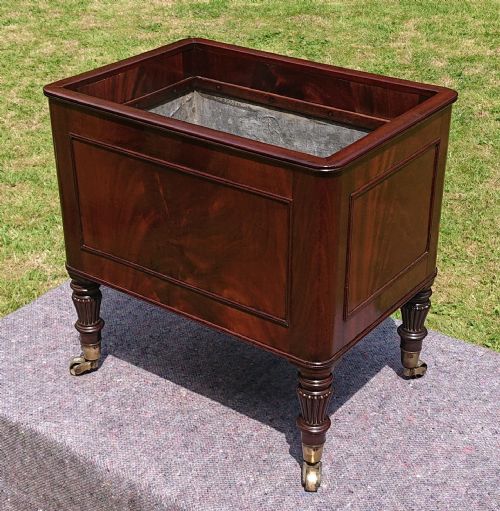 EARLY 19TH CENTURY REGENCY MAHOGANY WINE COOLER CELLARETTE ATTRIBUTED TO GILLOWS OF LANCASTER AND LONDON - ADDITIONAL PHOTO 7