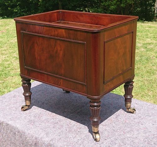 EARLY 19TH CENTURY REGENCY MAHOGANY WINE COOLER CELLARETTE ATTRIBUTED TO GILLOWS OF LANCASTER AND LONDON - ADDITIONAL PHOTO 10