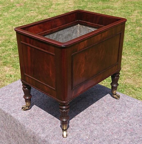 EARLY 19TH CENTURY REGENCY MAHOGANY WINE COOLER CELLARETTE ATTRIBUTED TO GILLOWS OF LANCASTER AND LONDON - ADDITIONAL PHOTO 11