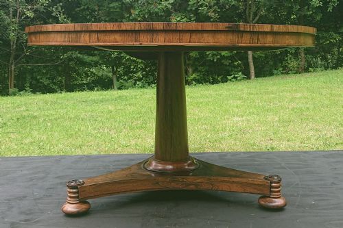 19TH CENTURY ANTIQUE CENTRE TABLE BY JAMES WINTER OF WARDOUR STREET IN LONDON - ADDITIONAL PHOTO 4