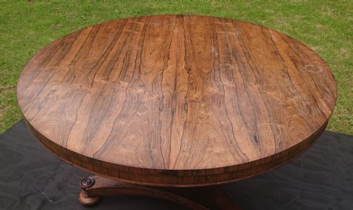 19TH CENTURY ANTIQUE CENTRE TABLE BY JAMES WINTER OF WARDOUR STREET IN LONDON - ADDITIONAL PHOTO 5