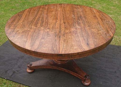19TH CENTURY ANTIQUE CENTRE TABLE BY JAMES WINTER OF WARDOUR STREET IN LONDON - ADDITIONAL PHOTO 6