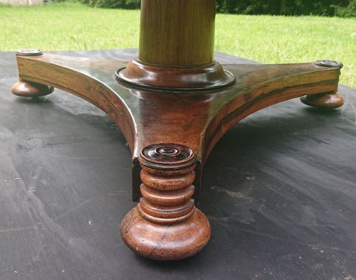 19TH CENTURY ANTIQUE CENTRE TABLE BY JAMES WINTER OF WARDOUR STREET IN LONDON - ADDITIONAL PHOTO 7