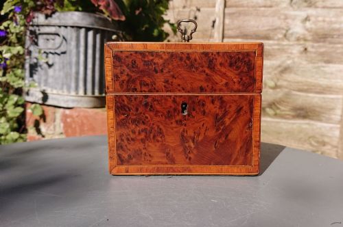 BURR YEW TEA CADDY - ADDITIONAL PHOTO 5