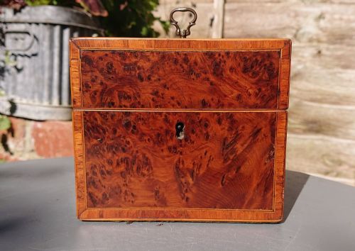 BURR YEW TEA CADDY - ADDITIONAL PHOTO 6
