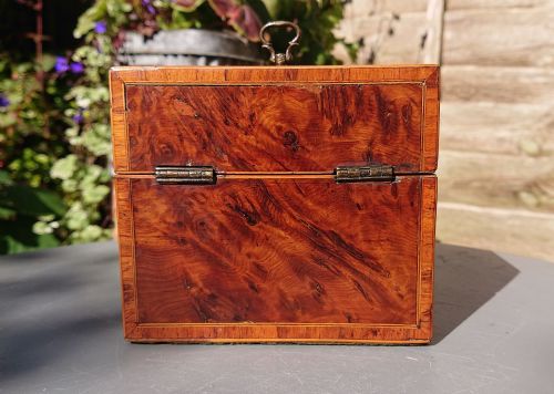 BURR YEW TEA CADDY - ADDITIONAL PHOTO 8