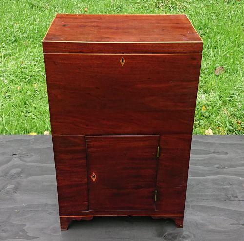 18TH CENTURY GEORGE III PERIOD MAHOGANY ANTIQUE WINE COOLER CELLARETTE - ADDITIONAL PHOTO 3