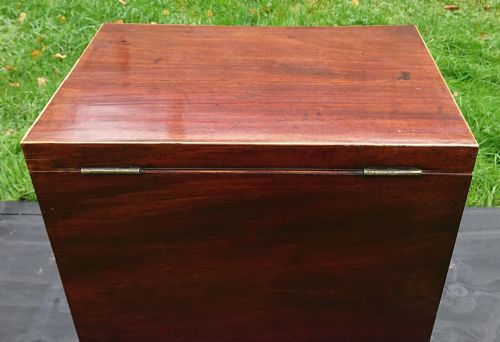 18TH CENTURY GEORGE III PERIOD MAHOGANY ANTIQUE WINE COOLER CELLARETTE - ADDITIONAL PHOTO 13