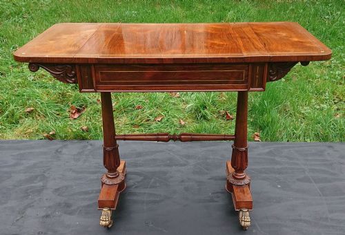 EARLY 19TH CENTURY REGENCY GAMES TABLE WITH REMOVABLE CHESS AND BACKGAMMON BOARDS ATTRIBUTED TO GILLOWS - ADDITIONAL PHOTO 8