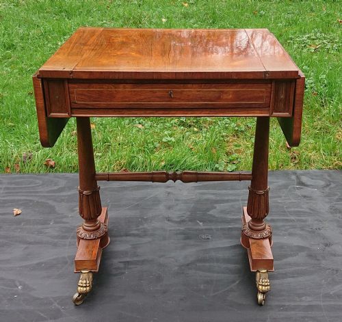 EARLY 19TH CENTURY REGENCY GAMES TABLE WITH REMOVABLE CHESS AND BACKGAMMON BOARDS ATTRIBUTED TO GILLOWS - ADDITIONAL PHOTO 9