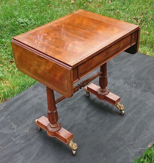 EARLY 19TH CENTURY REGENCY GAMES TABLE WITH REMOVABLE CHESS AND BACKGAMMON BOARDS ATTRIBUTED TO GILLOWS - ADDITIONAL PHOTO 10