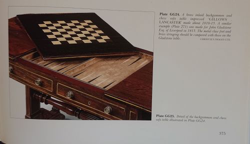 EARLY 19TH CENTURY REGENCY GAMES TABLE WITH REMOVABLE CHESS AND BACKGAMMON BOARDS ATTRIBUTED TO GILLOWS - ADDITIONAL PHOTO 13