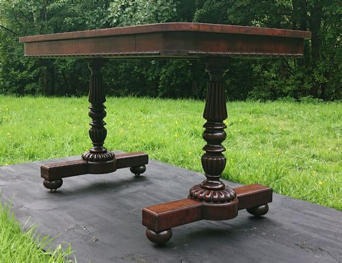 EARLY 19TH CENTURY ANTIQUE LIBRARY WRITING TABLE BY GILLOWS OF LANCASTER AND LONDON - ADDITIONAL PHOTO 4