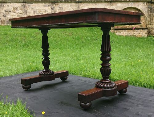 EARLY 19TH CENTURY ANTIQUE LIBRARY WRITING TABLE BY GILLOWS OF LANCASTER AND LONDON - ADDITIONAL PHOTO 5