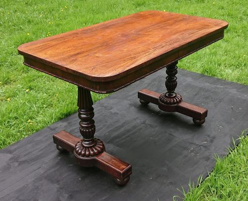EARLY 19TH CENTURY ANTIQUE LIBRARY WRITING TABLE BY GILLOWS OF LANCASTER AND LONDON - ADDITIONAL PHOTO 6