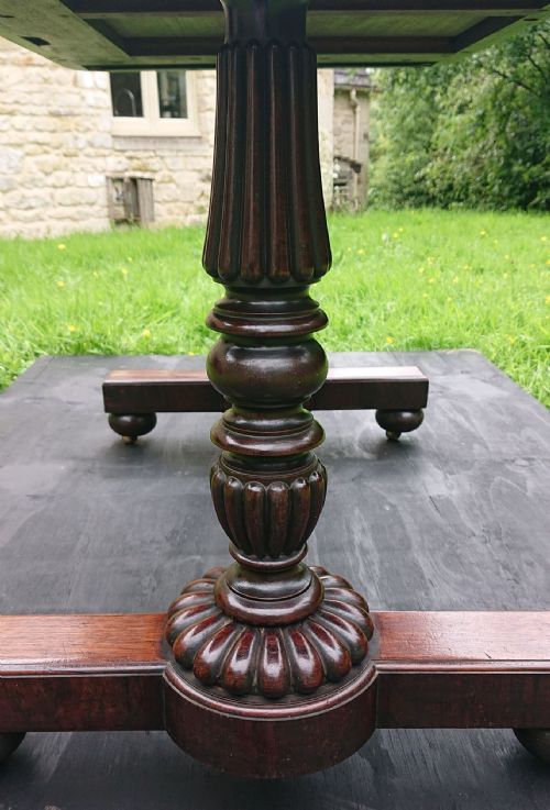 EARLY 19TH CENTURY ANTIQUE LIBRARY WRITING TABLE BY GILLOWS OF LANCASTER AND LONDON - ADDITIONAL PHOTO 11