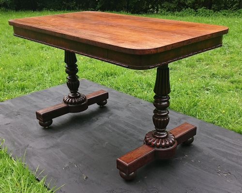 EARLY 19TH CENTURY ANTIQUE LIBRARY WRITING TABLE BY GILLOWS OF LANCASTER AND LONDON - ADDITIONAL PHOTO 14