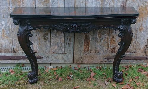 LARGE SCALE COUNTRY HOUSE CONSOLE TABLE WITH CLIFTON FAMILY COAT OF ARMS FOR LYTHAM HALL - ADDITIONAL PHOTO 5