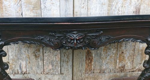 LARGE SCALE COUNTRY HOUSE CONSOLE TABLE WITH CLIFTON FAMILY COAT OF ARMS FOR LYTHAM HALL - ADDITIONAL PHOTO 7