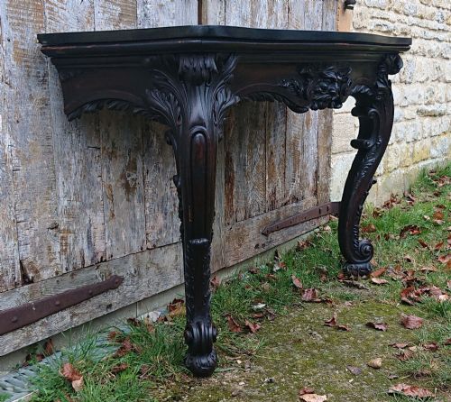 LARGE SCALE COUNTRY HOUSE CONSOLE TABLE WITH CLIFTON FAMILY COAT OF ARMS FOR LYTHAM HALL - ADDITIONAL PHOTO 8