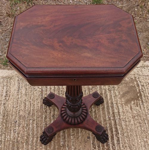 19TH CENTURY TEAPOY ATTRIBUTED TO GILLOWS - ADDITIONAL PHOTO 5