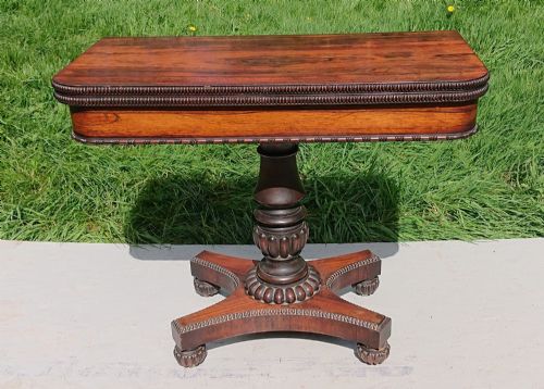 EARLY 19TH CENTURY CARD TABLE ATTRIBUTED TO GILLOWS OF LANCASTER AND LONDON - ADDITIONAL PHOTO 1