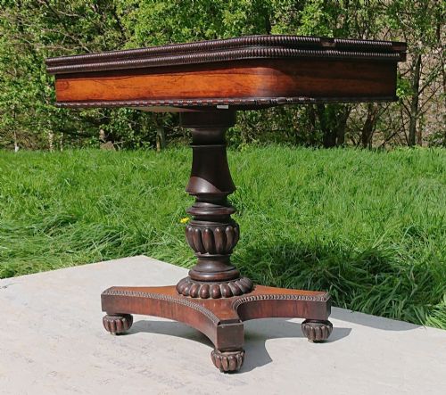 EARLY 19TH CENTURY CARD TABLE ATTRIBUTED TO GILLOWS OF LANCASTER AND LONDON - ADDITIONAL PHOTO 3