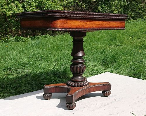 EARLY 19TH CENTURY CARD TABLE ATTRIBUTED TO GILLOWS OF LANCASTER AND LONDON - ADDITIONAL PHOTO 4