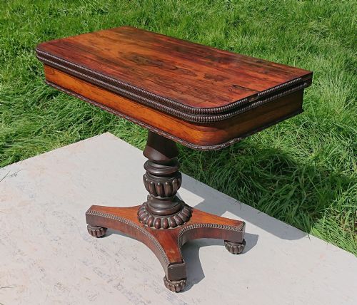 EARLY 19TH CENTURY CARD TABLE ATTRIBUTED TO GILLOWS OF LANCASTER AND LONDON - ADDITIONAL PHOTO 5