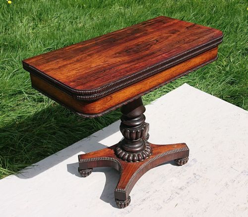 EARLY 19TH CENTURY CARD TABLE ATTRIBUTED TO GILLOWS OF LANCASTER AND LONDON - ADDITIONAL PHOTO 6