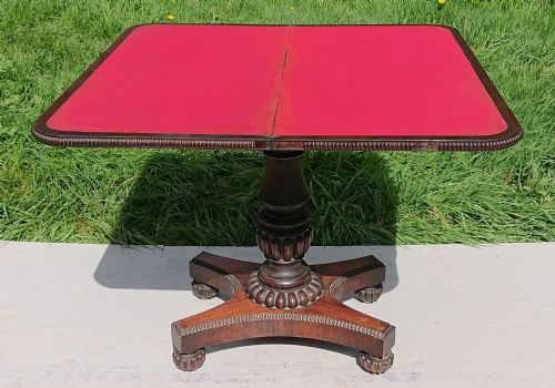 EARLY 19TH CENTURY CARD TABLE ATTRIBUTED TO GILLOWS OF LANCASTER AND LONDON - ADDITIONAL PHOTO 8