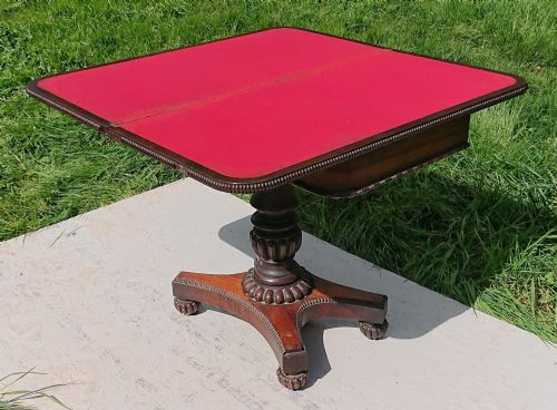 EARLY 19TH CENTURY CARD TABLE ATTRIBUTED TO GILLOWS OF LANCASTER AND LONDON - ADDITIONAL PHOTO 9