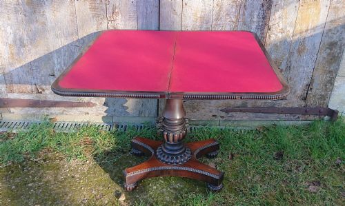 EARLY 19TH CENTURY CARD TABLE ATTRIBUTED TO GILLOWS OF LANCASTER AND LONDON - ADDITIONAL PHOTO 17