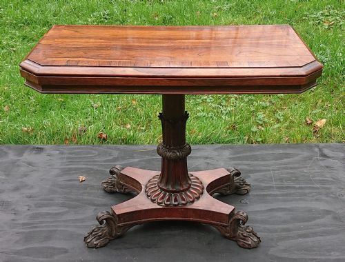 VERY FINE QUALITY EARLY NINETEENTH CENTURY CARD TABLE - ADDITIONAL PHOTO 3