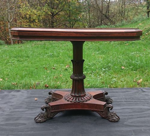 VERY FINE QUALITY EARLY NINETEENTH CENTURY CARD TABLE - ADDITIONAL PHOTO 6