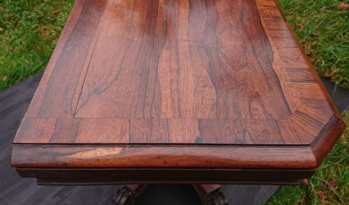 VERY FINE QUALITY EARLY NINETEENTH CENTURY CARD TABLE - ADDITIONAL PHOTO 10