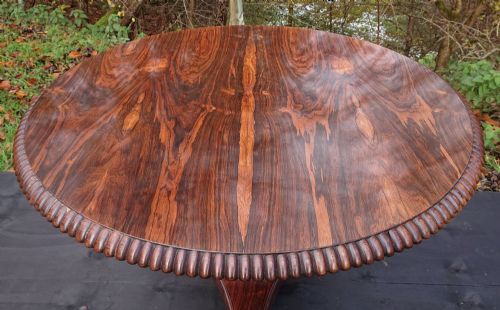 VERY FINE QUALITY REGENCY CENTRE TABLE MADE OF MACASSAR EBONY - ADDITIONAL PHOTO 5