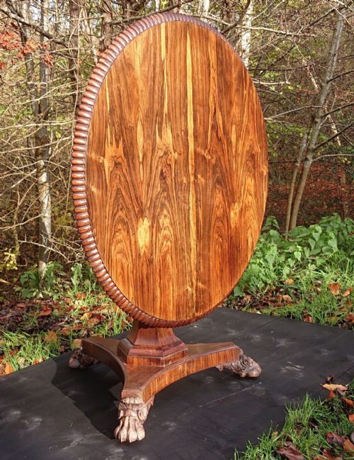 VERY FINE QUALITY REGENCY CENTRE TABLE MADE OF MACASSAR EBONY - ADDITIONAL PHOTO 7