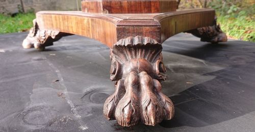 VERY FINE QUALITY REGENCY CENTRE TABLE MADE OF MACASSAR EBONY - ADDITIONAL PHOTO 11