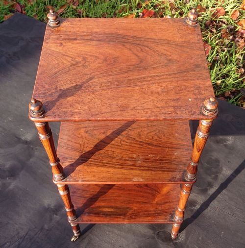 UNSUALLY SMALL AND USEFUL EARLY NINETEENTH CENTURY ANTIQUE WHATNOT - ADDITIONAL PHOTO 6