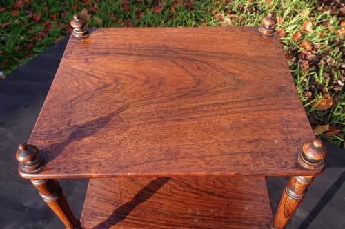 UNSUALLY SMALL AND USEFUL EARLY NINETEENTH CENTURY ANTIQUE WHATNOT - ADDITIONAL PHOTO 7