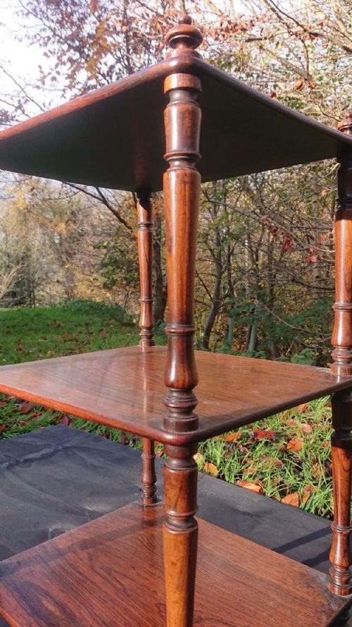 UNSUALLY SMALL AND USEFUL EARLY NINETEENTH CENTURY ANTIQUE WHATNOT - ADDITIONAL PHOTO 8