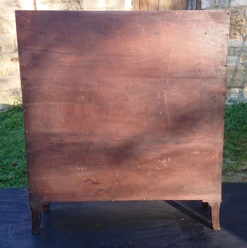 EARLY 19TH CENTURY REGENCY WATERFALL BOOKCASE MADE OF SOLID MAHOGANY WITH CONTRAST CROSS BANDING AND BOXWOOD STRINGING - ADDITIONAL PHOTO 13