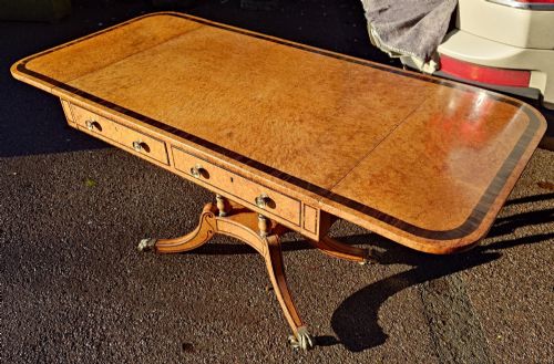 NINETENTH CENTURY ANTIQUE SOFA TABLE - ADDITIONAL PHOTO 2