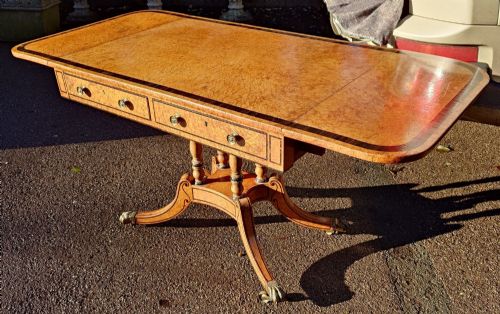 NINETENTH CENTURY ANTIQUE SOFA TABLE - ADDITIONAL PHOTO 3