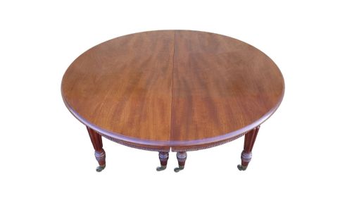 EARLY 19TH CENTURY EXTENDING MAHOGANY ANTIQUE DINING TABLE MADE BY AND STAMPED GILLOWS LANCASTER - ADDITIONAL PHOTO 3