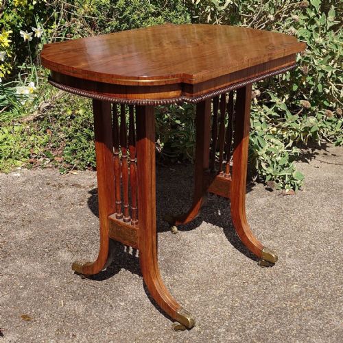 EARLY NINETEENTH CENTURY END TABLE WINE TABLE LAMP TABLE - ADDITIONAL PHOTO 3
