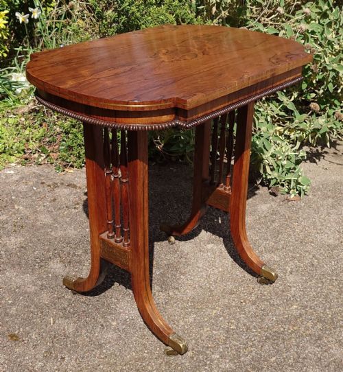 EARLY NINETEENTH CENTURY END TABLE WINE TABLE LAMP TABLE - ADDITIONAL PHOTO 4